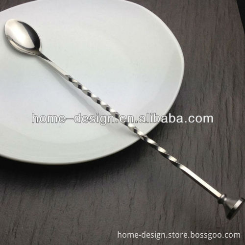 Stainless steel long handle bar spoon